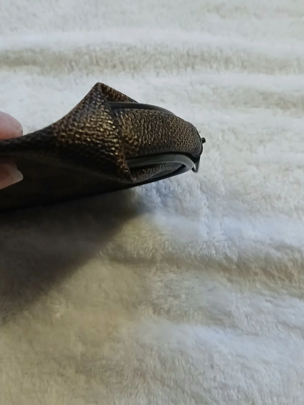 Designer Inspired Cosmetic Pouch or Coin Purse - BROWN & CAMEL CHECKERED